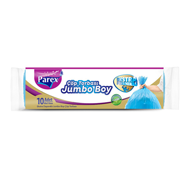 Parex Premium Çöp Torbası Jumbo Boy 10'lu Parex Premium Çöp Torbası Jumbo Boy 10'lu