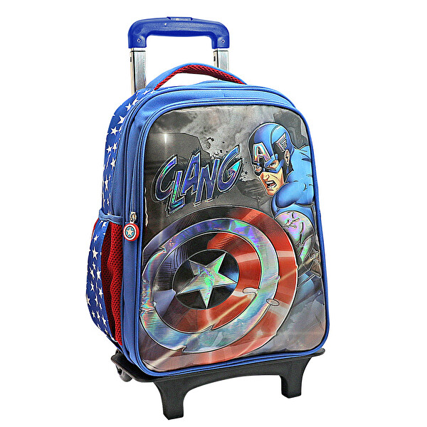 Captain America Clang Çekçekli İlkokul Çantası Captain America Clang Çekçekli İlkokul Çantası