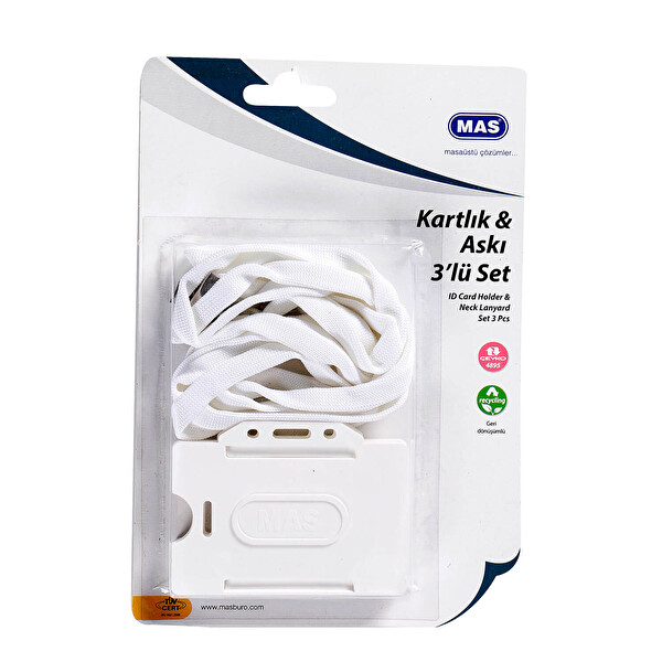 Mas Kartlık ve Askı 3'lü Set Mas Kartlık ve Askı 3'lü Set