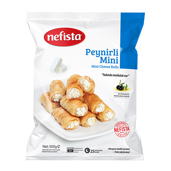 Nefista Peynirli Mini Rulo Börek 500 g Nefista Peynirli Mini Rulo Börek 500 g