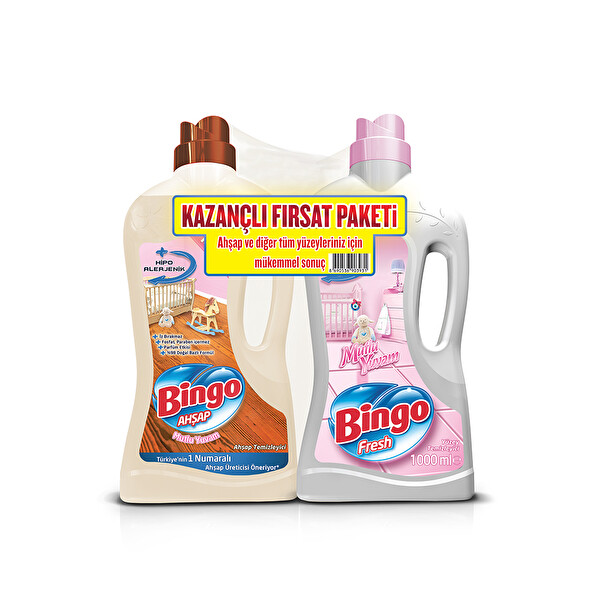 Bingo Ahşap Mutlu Yuvam 1 lt +Bingo Fresh Mutlu Yuvam 1lt Bingo Ahşap Mutlu Yuvam 1 lt +Bingo Fresh Mutlu Yuvam 1lt