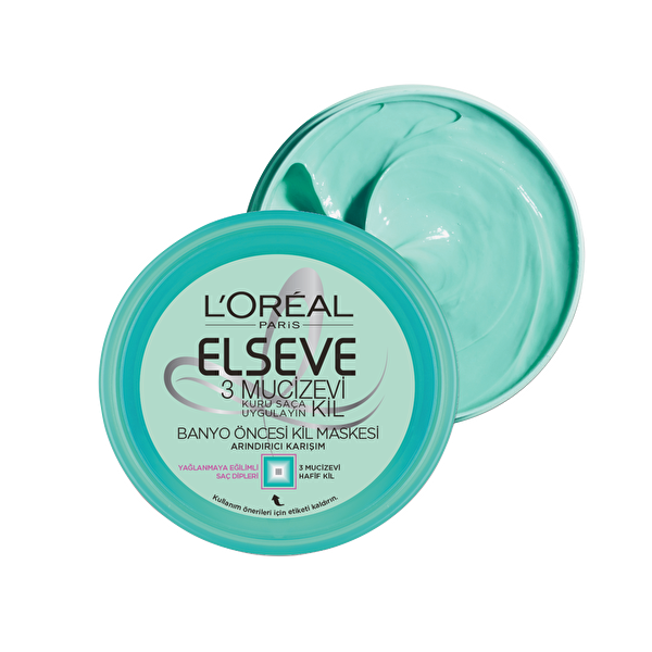 L'Oréal Paris Elseve 3 Mucizevi Kil Maskesi 150 ml L'Oréal Paris Elseve 3 Mucizevi Kil Maskesi 150 ml
