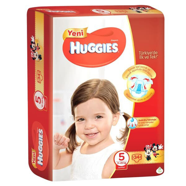 Huggies Jumbo Junior Bebek Bezi 34'lü