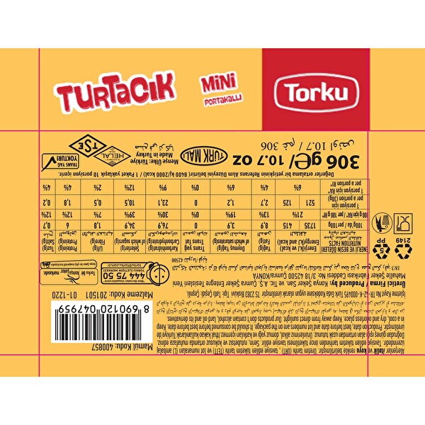 Torku Turtacık Portakallı 3X102 gr