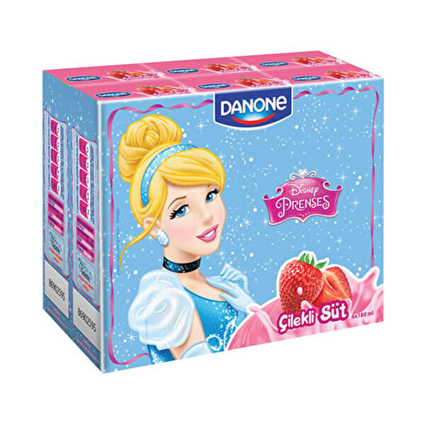 Danone Çilek Aromalı Sütlü İçecek 6*180 ml Danone Çilek Aromalı Sütlü İçecek 6*180 ml