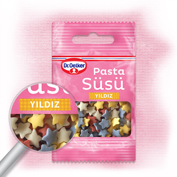 Dr.Oetker Dekor Pasta Süsü Yıldızlar 10 g 30190499 CarrefourSA