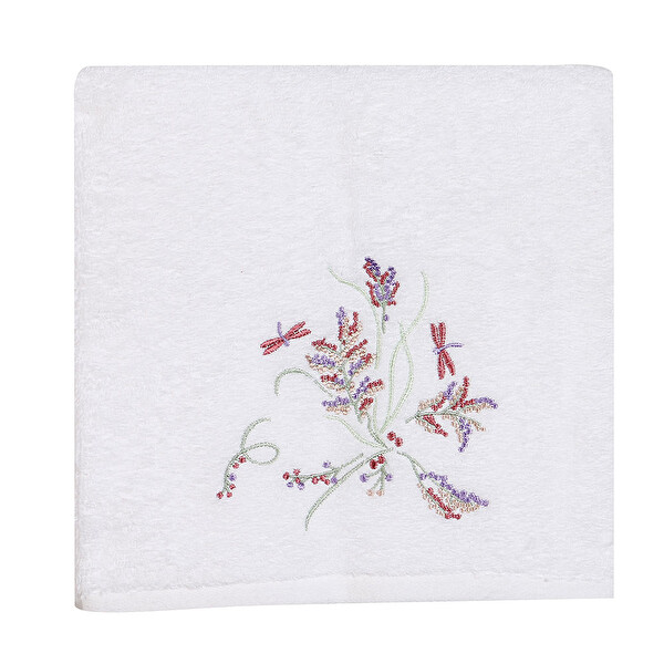 Jua Lavender Nakışlı Havlu 50*90 Cm Jua Lavender Nakışlı Havlu 50*90 Cm