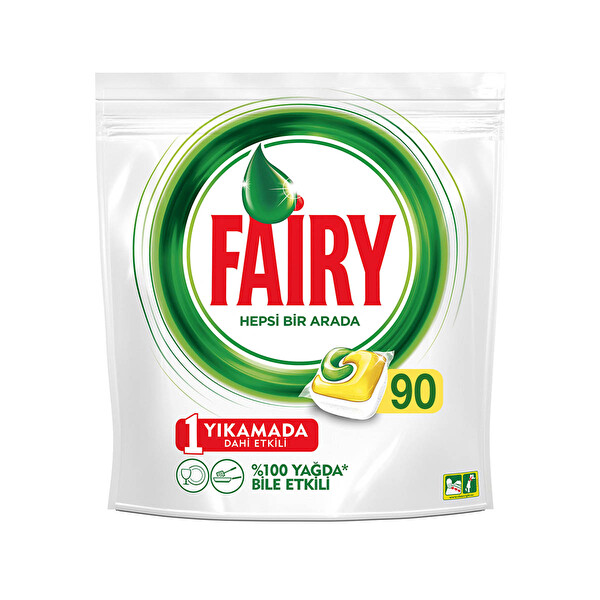 Fairy Hepsi Bir Arada Bulaşık Makinesi Deterjanı Kapsülü Limon Kokulu 90 Yıkama Fairy Hepsi Bir Arada Bulaşık Makinesi Deterjanı Kapsülü Limon Kokulu 90 Yıkama