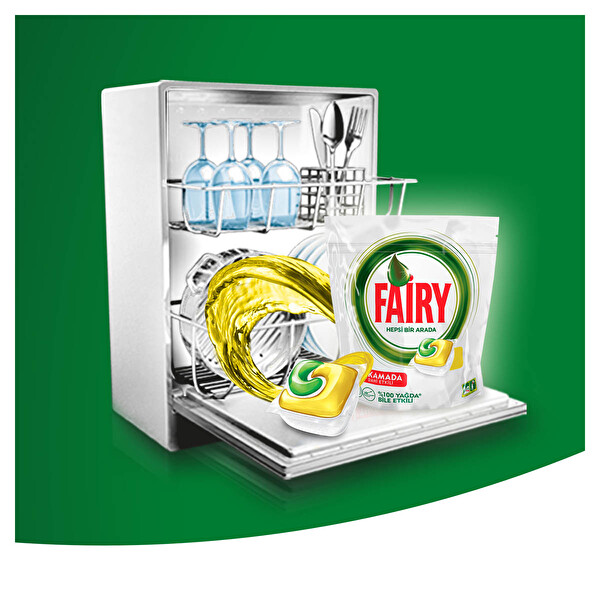 Fairy Hepsi Bir Arada Bulaşık Makinesi Deterjanı Kapsülü Limon Kokulu 90 Yıkama Fairy Hepsi Bir Arada Bulaşık Makinesi Deterjanı Kapsülü Limon Kokulu 90 Yıkama