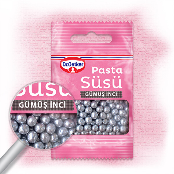 Dr.Oetker Dekor Pasta Süsü Gümüş İnciler 10 g 30191355 CarrefourSA