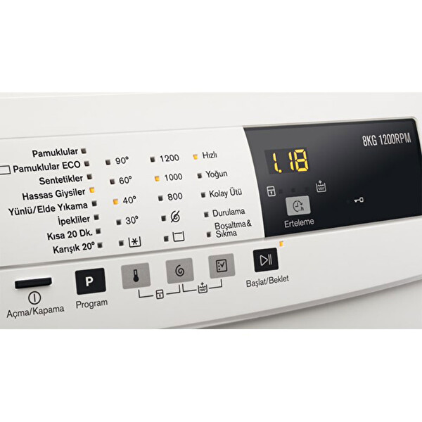 Electrolux EWF 1284BR 8Kg Çamaşır Makinesi Electrolux EWF 1284BR 8Kg Çamaşır Makinesi