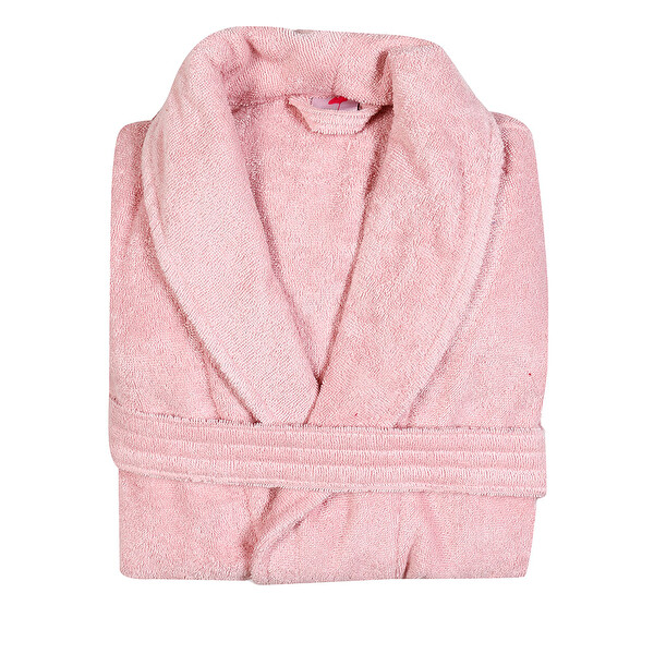Bambu Bayan Solid Bornoz Pembe S-M Bambu Bayan Solid Bornoz Pembe S-M