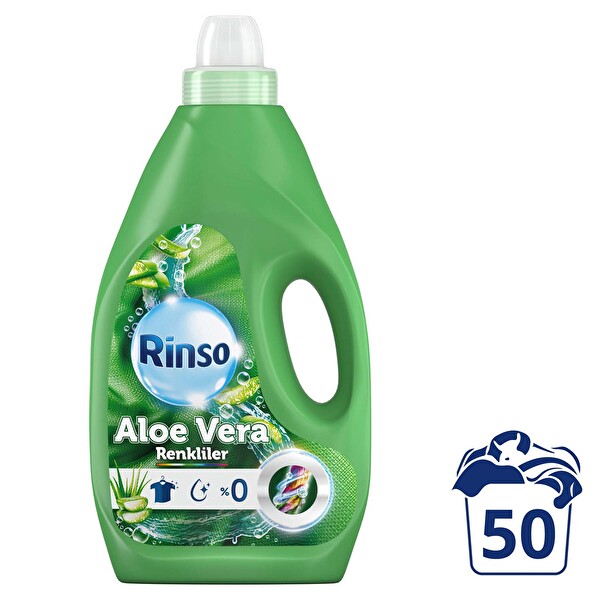 Rinso Sıvı Deterjan Aloe Vera Renkiler 50 Yıkama 3 L