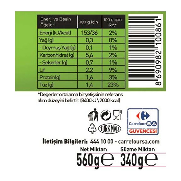 Carrefour Garnitür 560 g Carrefour Garnitür 560 g