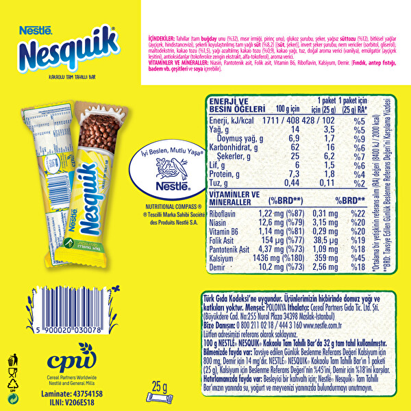 Nesquik Bar 25 G 30195603 Carrefoursa