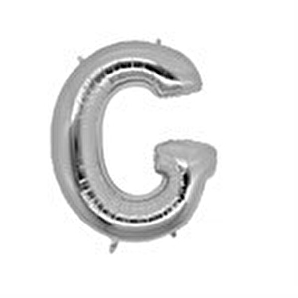 Folyo Balon Gümüş Harf G 96 cm Folyo Balon Gümüş Harf G 96 cm