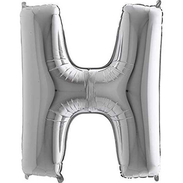Folyo Balon Gümüş Harf H 96 cm Folyo Balon Gümüş Harf H 96 cm