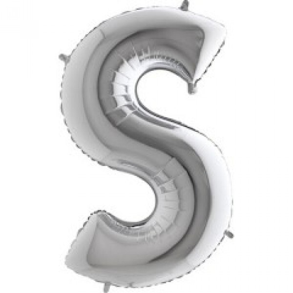 Folyo Balon Gümüş Harf S 96 cm Folyo Balon Gümüş Harf S 96 cm