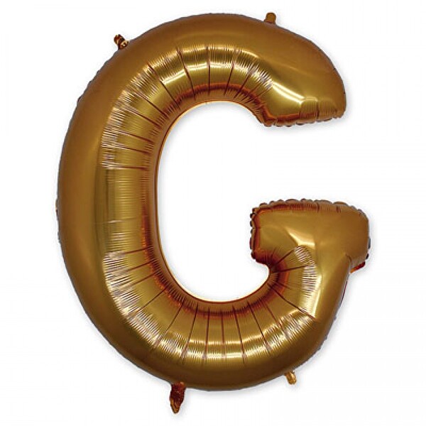 Folyo Balon Altın Harf G 96 cm Folyo Balon Altın Harf G 96 cm