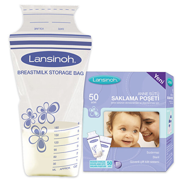 Lansinoh Anne Sütü Saklama Poşeti 50 Adet Lansinoh Anne Sütü Saklama Poşeti 50 Adet