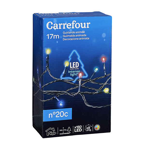 Crf Led Renkli Işık 160 Lı 17Mt 8F Crf Led Renkli Işık 160 Lı 17Mt 8F