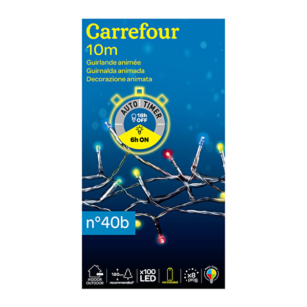 Crf Işık Renkli 100Lü Timer Purf 8F Crf Işık Renkli 100Lü Timer Purf 8F