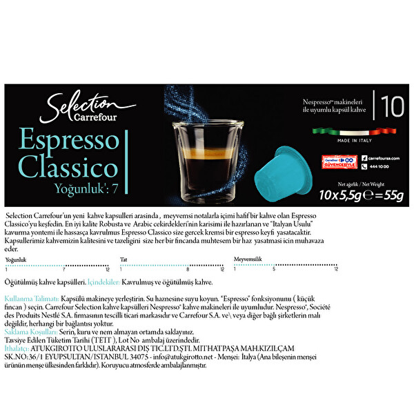 carrefour selection espresso classico