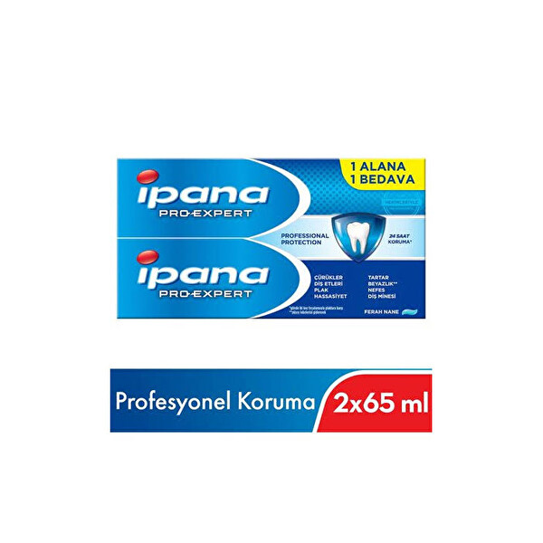 Ipana Pro-Expert Pro Koruma 65 ml + 65 ml Ipana Pro-Expert Pro Koruma 65 ml + 65 ml