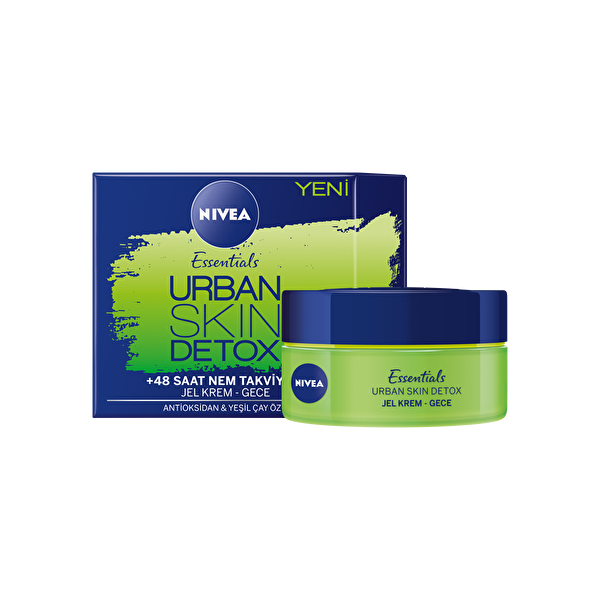 Nivea Urban Skin 48 Saat Nem Takviyesi Gece Jel Krem 50 Ml Antioksidan Yesil Cay Ozu 30205621 Carrefoursa
