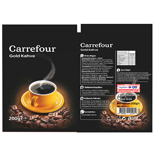 Carrefour Gold Kahve 200 G 30207275 Carrefoursa