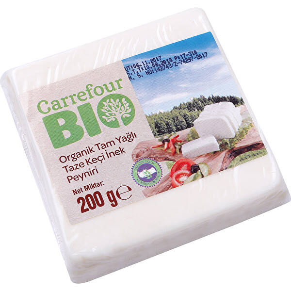 Carrefour Bio Organik Tam Yağlı Taze Keçi İnek Peyniri 200g Carrefour Bio Organik Tam Yağlı Taze Keçi İnek Peyniri 200g