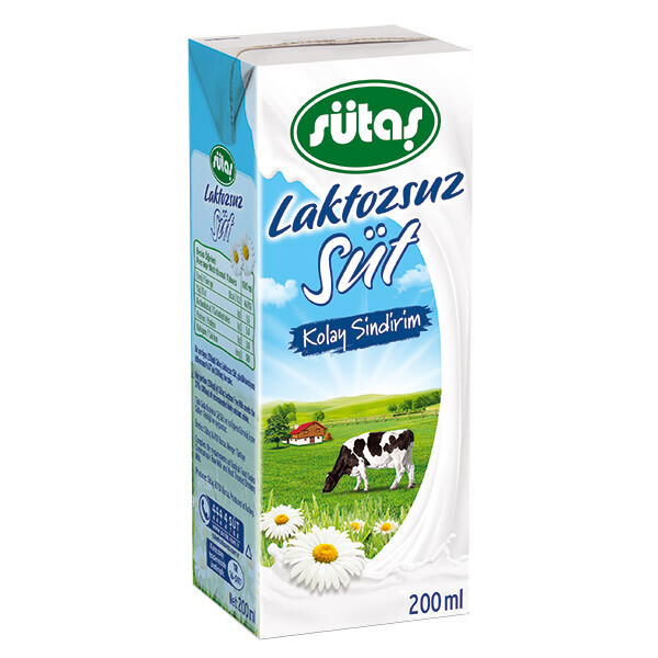 Sütaş Laktozsuz Süt 200 ml