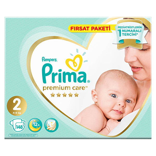 Prima Bebek Bezi Premium Care 2 Beden Mini Fırsat Paketi 148 Adet Prima Bebek Bezi Premium Care 2 Beden Mini Fırsat Paketi 148 Adet