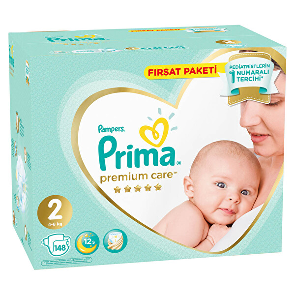 Prima Bebek Bezi Premium Care 2 Beden Mini Fırsat Paketi 148 Adet Prima Bebek Bezi Premium Care 2 Beden Mini Fırsat Paketi 148 Adet
