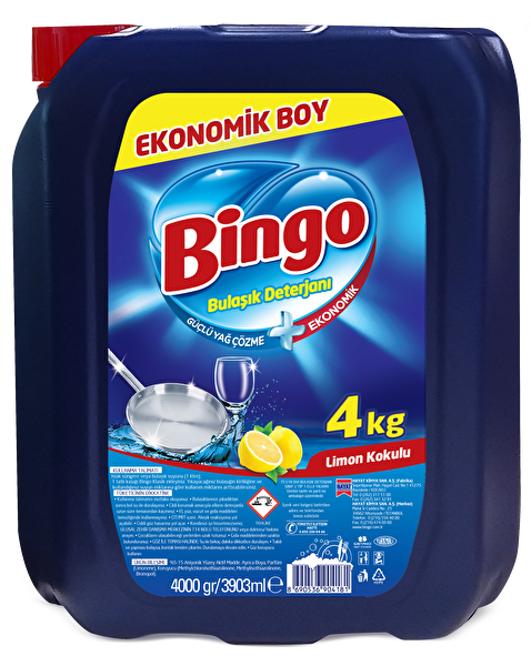 Bingo Bulaşık Deterjanı 4 Kg