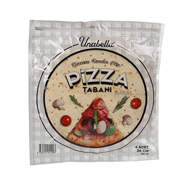 Unabella Pizza Tabanı 26 Cm 4'lü 480 G