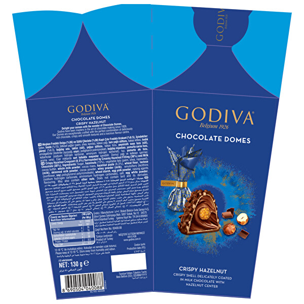 Godiva Lokma Fındıklı Çikolata 130 g Godiva Lokma Fındıklı Çikolata 130 g
