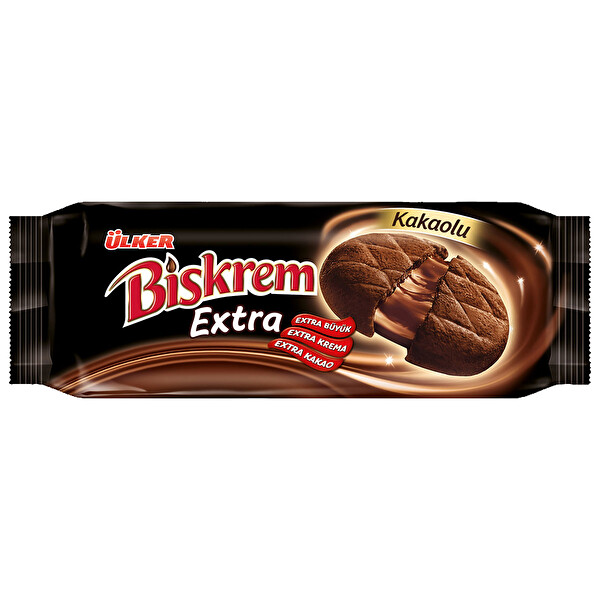 Ülker Biskrem Extra Kakao Kremalı Bisküvi 230 g Ülker Biskrem Extra Kakao Kremalı Bisküvi 230 g