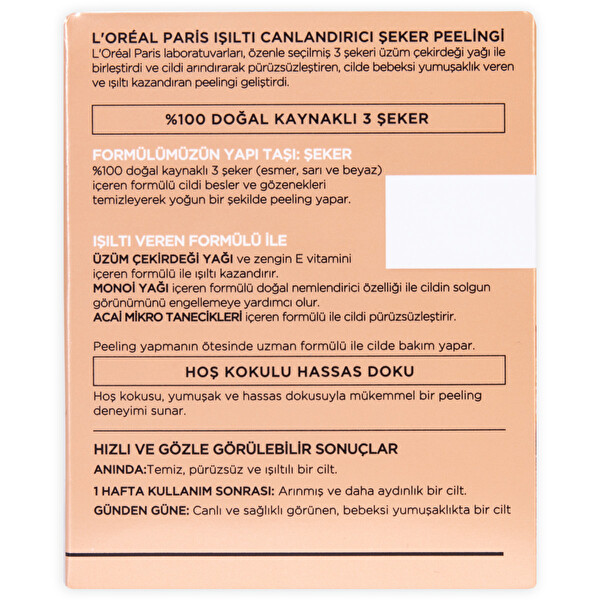 l oreal paris seker peelingi isilti
