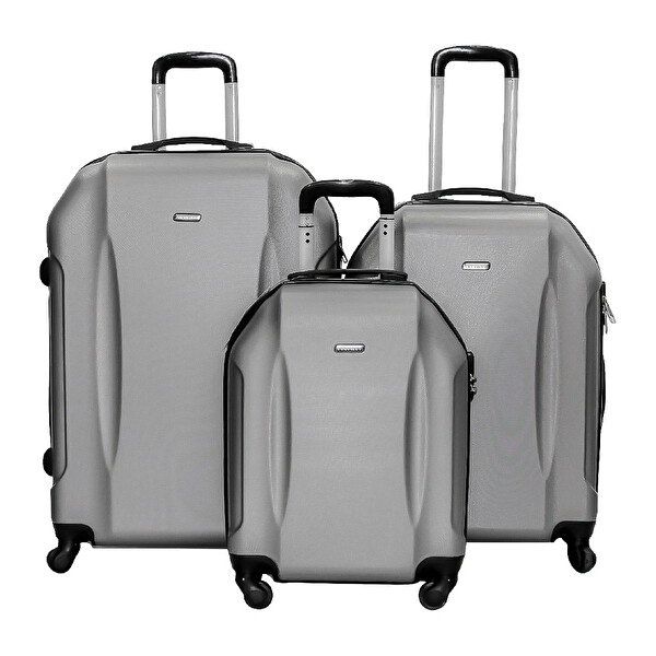 ABS K-39 4 Adet Silikon Tekerlekli Sert Valiz Antrasit 55 cm ABS K-39 4 Adet Silikon Tekerlekli Sert Valiz Antrasit 55 cm