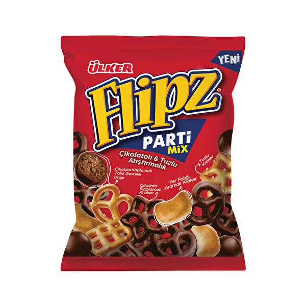 Ülker Flipz Atıştırmalık Parti Mix 65 g Ülker Flipz Atıştırmalık Parti Mix 65 g