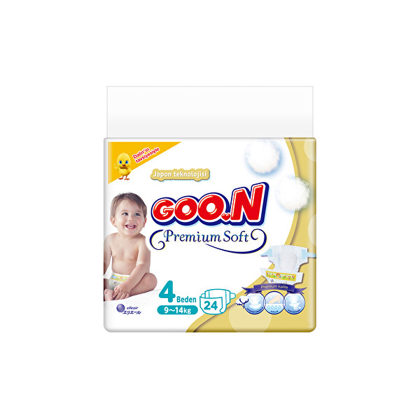 Goo N Premium Bant Eko Bebek Bezi 4 Numara 24 Adet 30214911 Carrefoursa