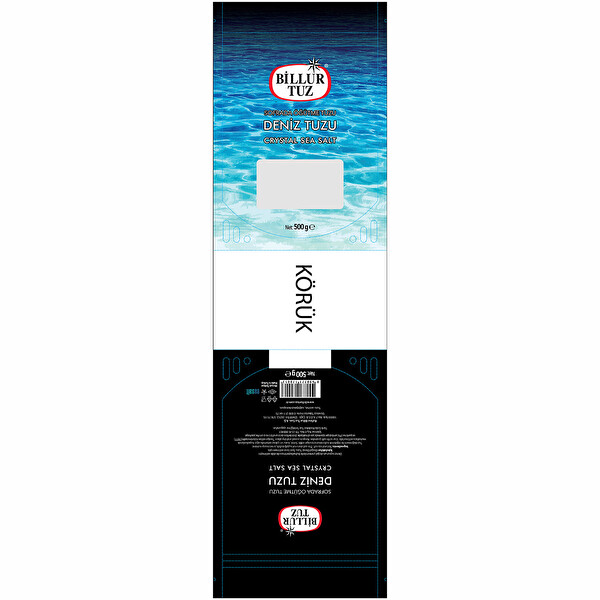 Billur Sofrada Öğütülmüş Deniz Tuzu Doypack 500 g Billur Sofrada Öğütülmüş Deniz Tuzu Doypack 500 g