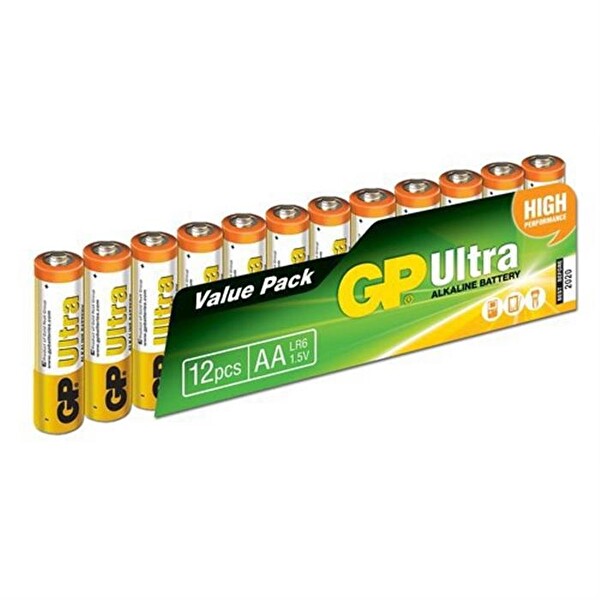 GP  AA Ultra Alkalin Pil 12'li