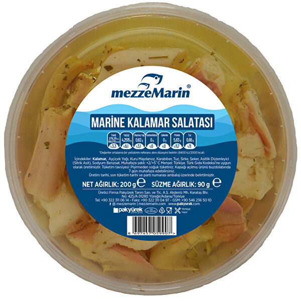 Mezzemarin Kalamar Salatası 200 g