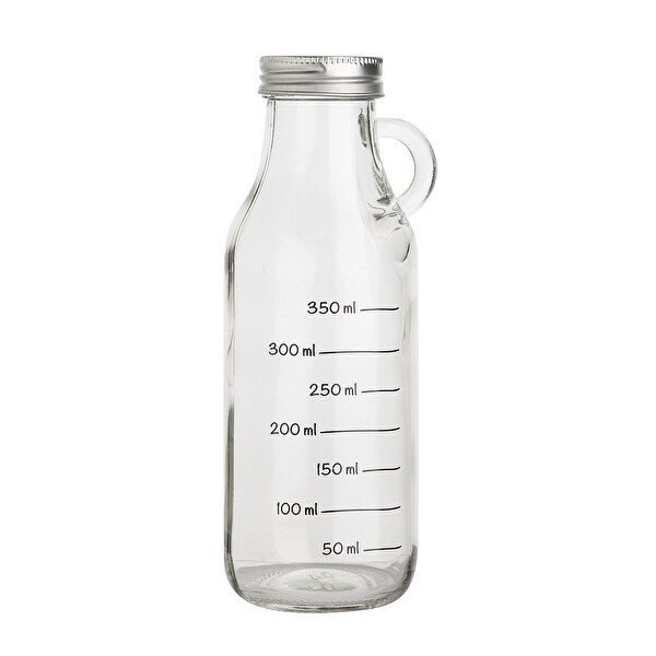 Metal Kapaklı Küçük Süt Şişesi 500 ml