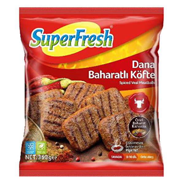 Superfresh Baharatlı Dana Köfte 360 g Superfresh Baharatlı Dana Köfte 360 g