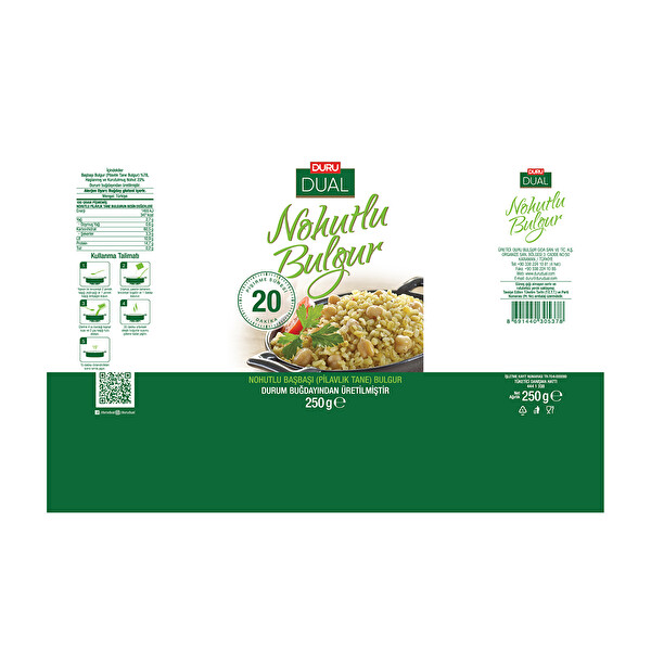 Duru Dual Nohutlu Bulgur 250 g Duru Dual Nohutlu Bulgur 250 g
