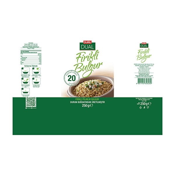 Duru Dual Firikli Bulgur 250 g Duru Dual Firikli Bulgur 250 g