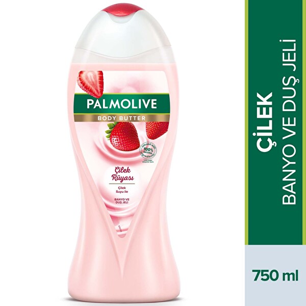 Palmolive Body Butter Çilek Rüyası Çilek Suyu Ile Banyo Ve Duş Jeli 750 ml